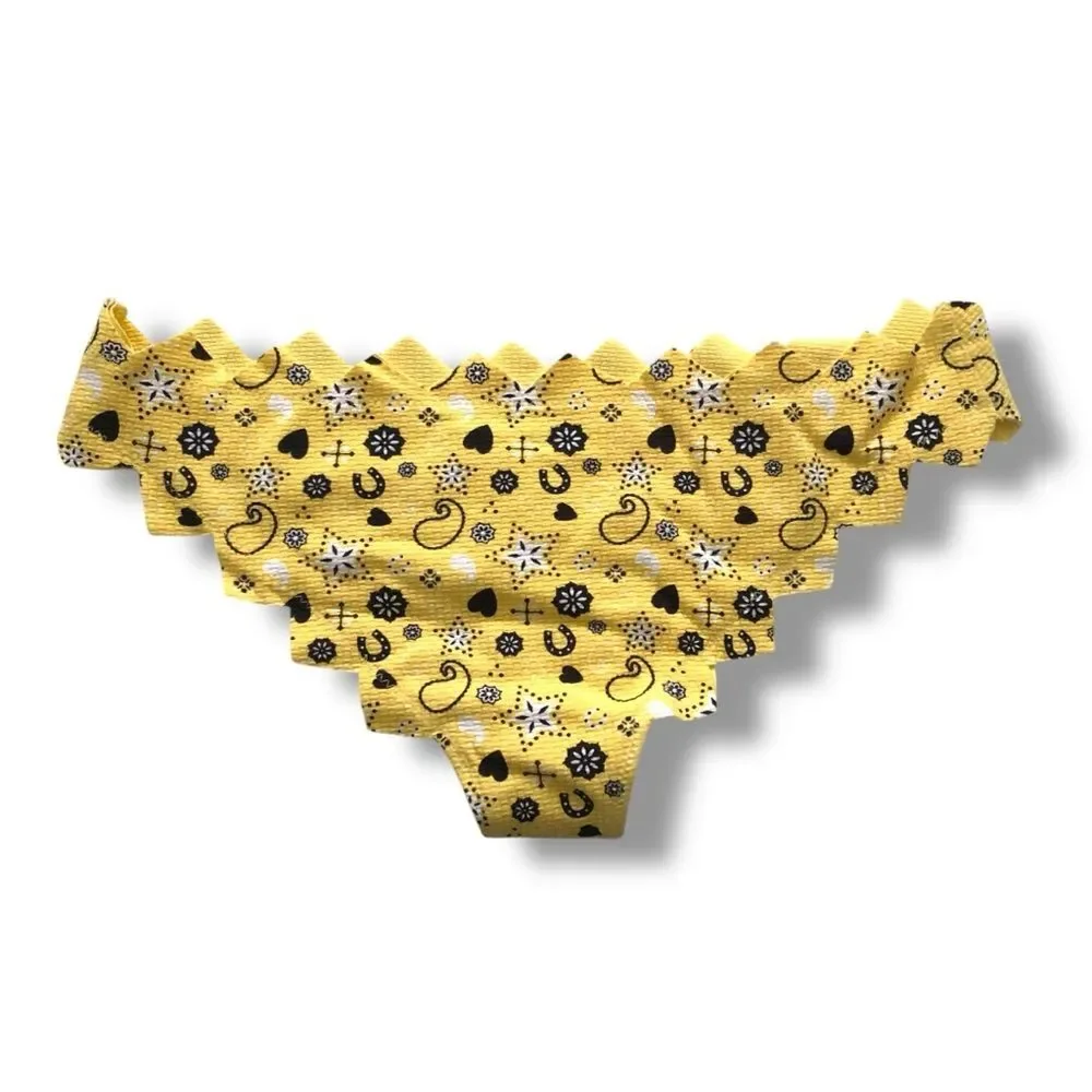 Marysia Swim Honolulu Zig Zag Bikini Bottoms Banana Bandana NWOT Size Small